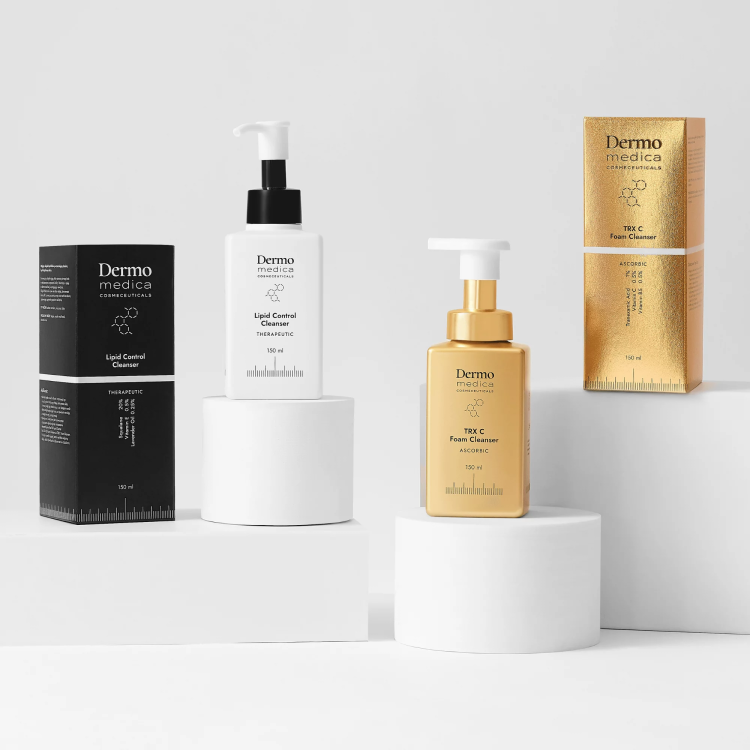 Dermomedica Zestaw Lipid Control Cleanser 150 ml + TRX C Foam Cleanser 150 ml