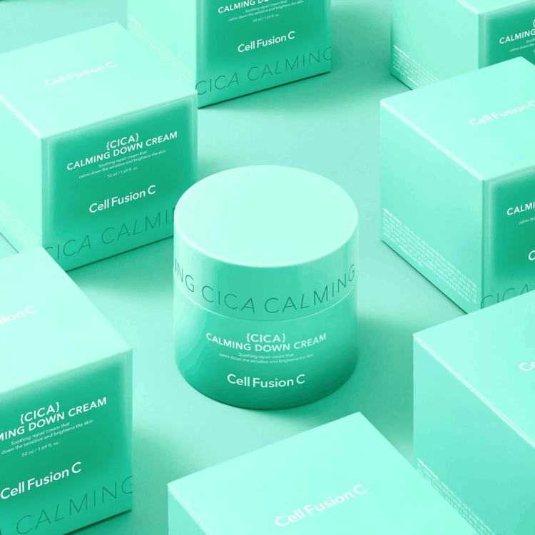 Cell Fusion C Cica Calming Down Cream - Krem łagodzący do cery wrażliwej i reaktywnej 50 ml