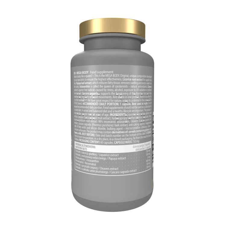 DODA D’EAU MEGA BODY Twoje ciało w najlepszej formie 60 kapsułek VEGE