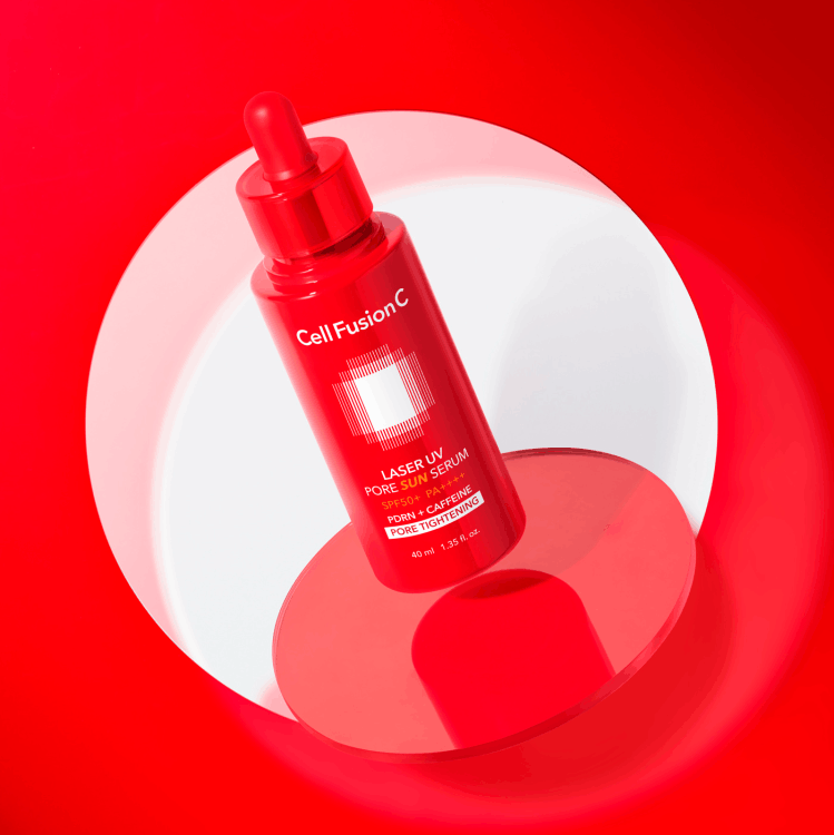 Cell Fusion C Laser UV Pore Sun Serum SPF50+ PA++++ - Ochronne serum wygładzające i zwężające pory 40 ml