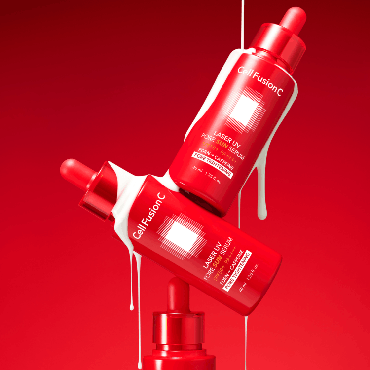 Cell Fusion C Laser UV Pore Sun Serum SPF50+ PA++++ - Ochronne serum wygładzające i zwężające pory 40 ml