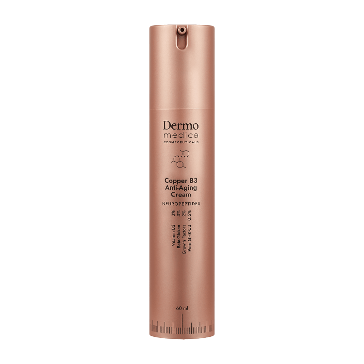 Dermomedica Copper B3 Anti - Aging Cream Innowacyjny Krem z Peptydami Miedziowymi, Niacynamidem i Skwalanem  60ml