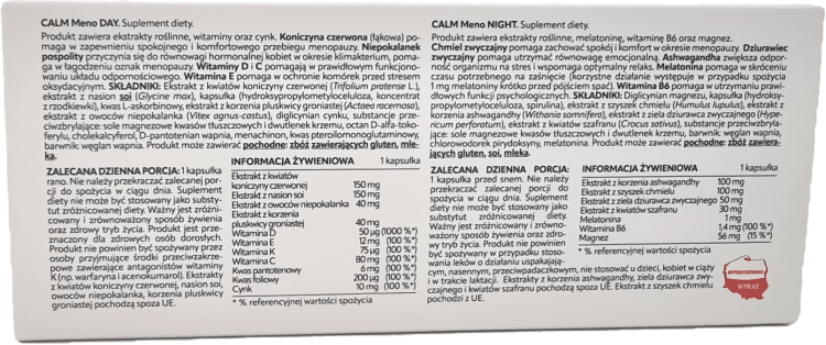 ActivLab CALM Meno BOX - komfort i równowaga w okresie menopauzy 2×30 kaps