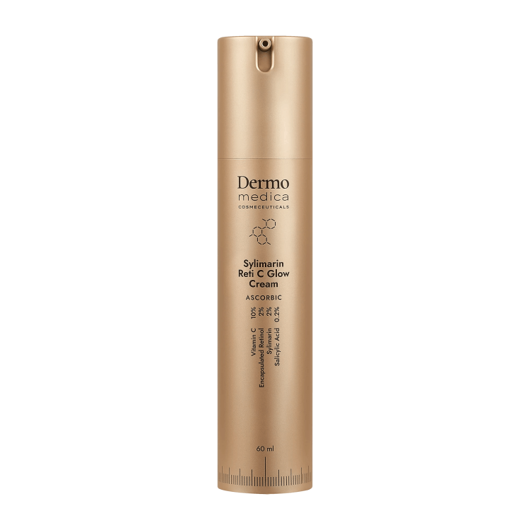 Dermomedica Sylimarin Reti C Glow Cream - Rozjaśniający krem z retinolem i sylimaryną 60 ml