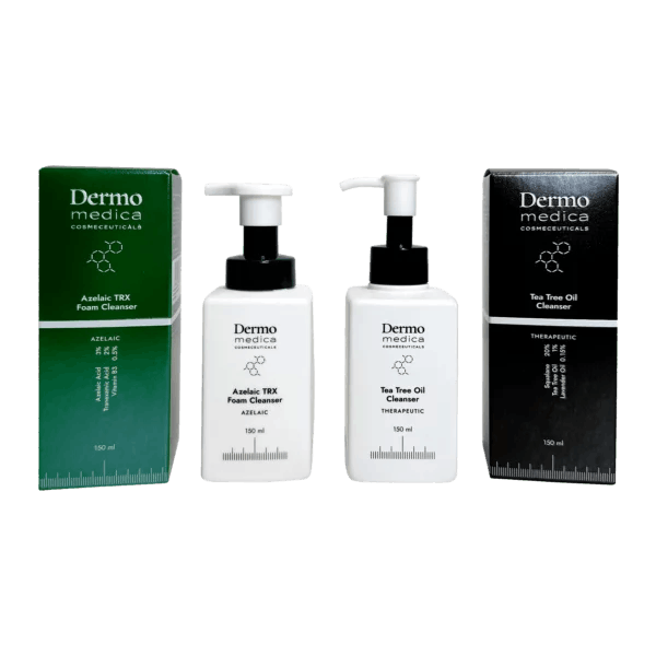 Dermomedica - Zestaw do dwuetapowego oczyszczania: Tea Tree Oil 150 ml + Azelaic TRX Foam 150 ml