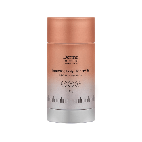 Dermomedica Illuminating Body Stick SPF 30 - Rozświetlający sztyft ochronny ze złotą miką 30g