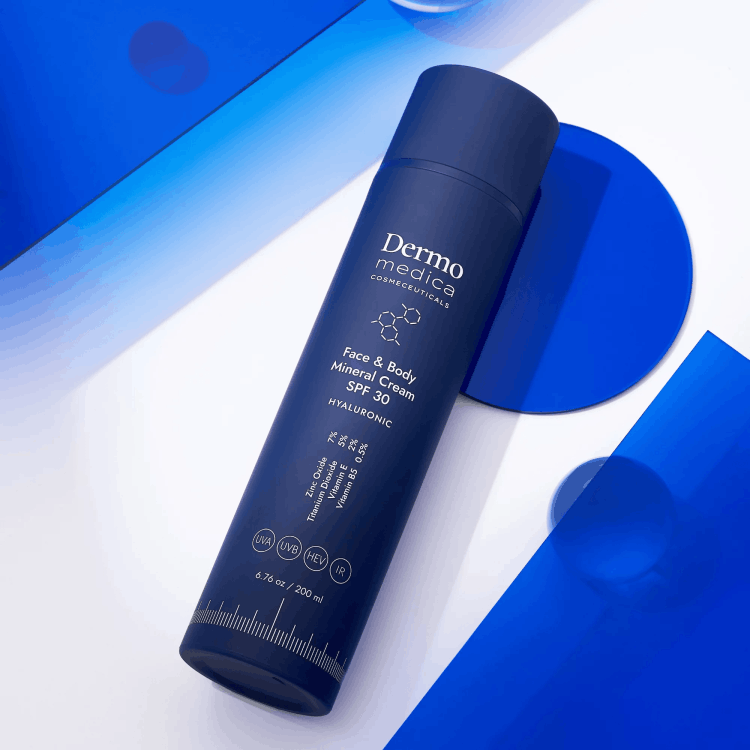 Dermomedica Face and Body Mineral Cream SPF 30 - Rodzinny krem mineralny do twarzy i ciała 200 ml