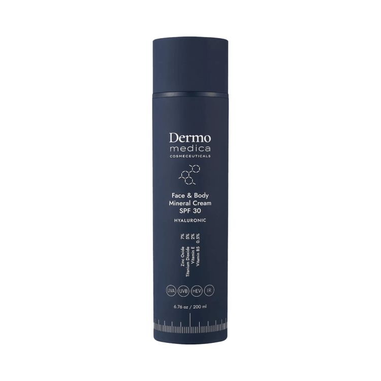 Dermomedica Face and Body Mineral Cream SPF 30 - Rodzinny krem mineralny do twarzy i ciała 200 ml