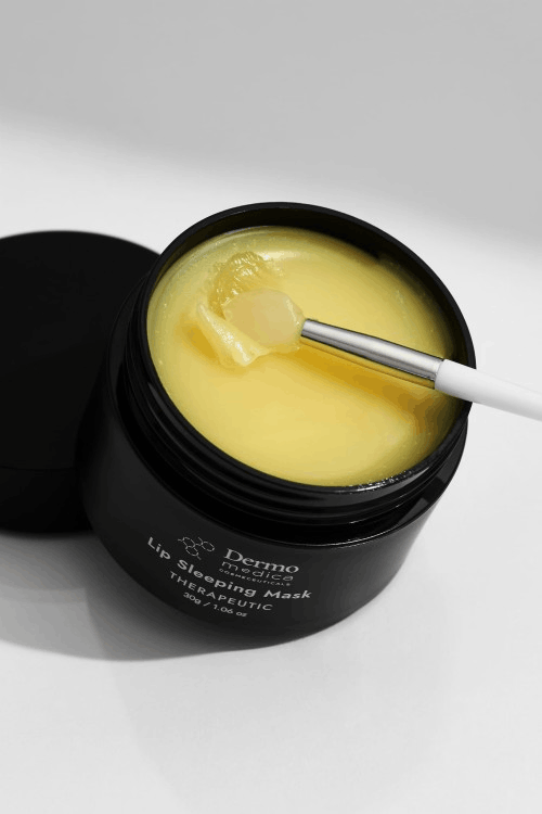 Dermomedica Lip Sleeping Mask Lemon - Terapeutyczna maska regenerująca do ust 30 g