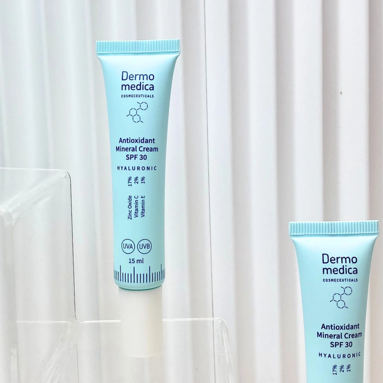 Dermomedica Antioxidant Mineral Cream SPF 30 - Naprawczy krem mineralny z witaminą C 15ml