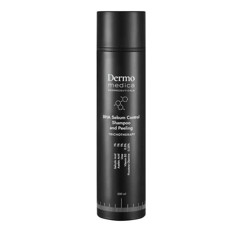 Dermomedica BHA Sebum Control Shampoo and Peeling - Szampon i peeling do skóry tłustej 200 ml