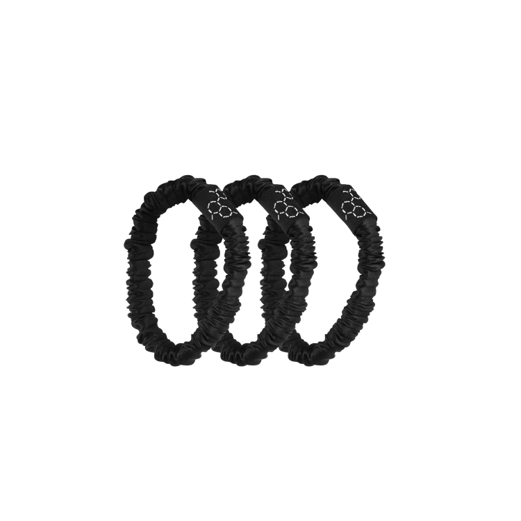 Dermomedica Sleek Silk - 100% Jedwabne gumki do włosów 3 szt.