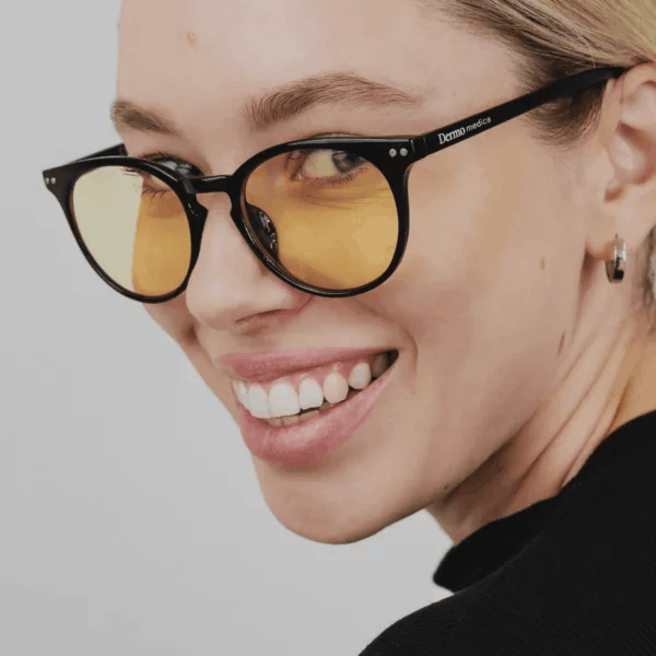 Dermomedica Yellow Challenge Okulary blokujące światło niebieskie HEV