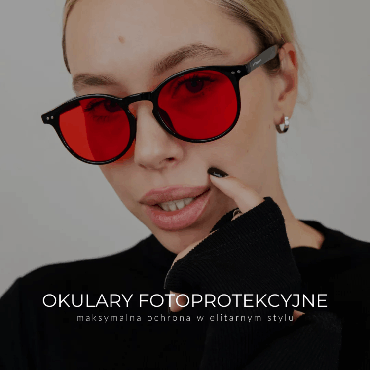 Dermomedica Red Challenge - Okulary blokujące 100% światła niebieskiego i zielonego