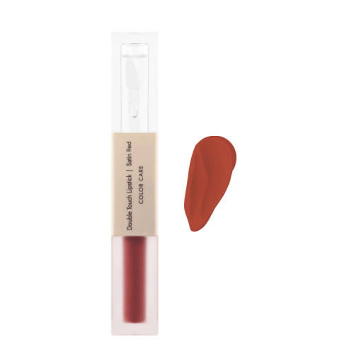 Dermomedica Double Touch Lipstick - Dwufazowa pomadka | Satin Red 2×1.72 ml