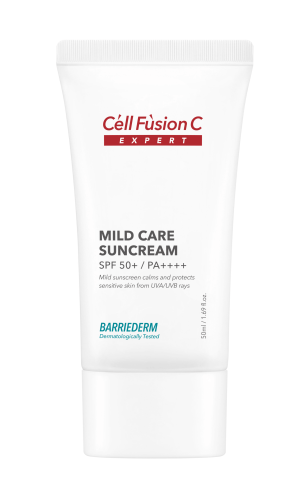 Cell Fusion C Barriederm Mild Care Suncream - Łagodzący krem z filtrem fizycznym SPF 50+ / PA++++ 50 ml