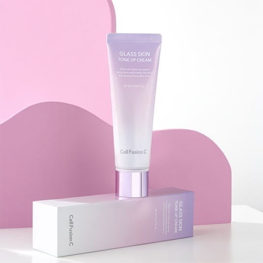 Cell Fusion C Glass Skin Tone Up Cream - Wygładzający krem wyrównujący koloryt 50 ml