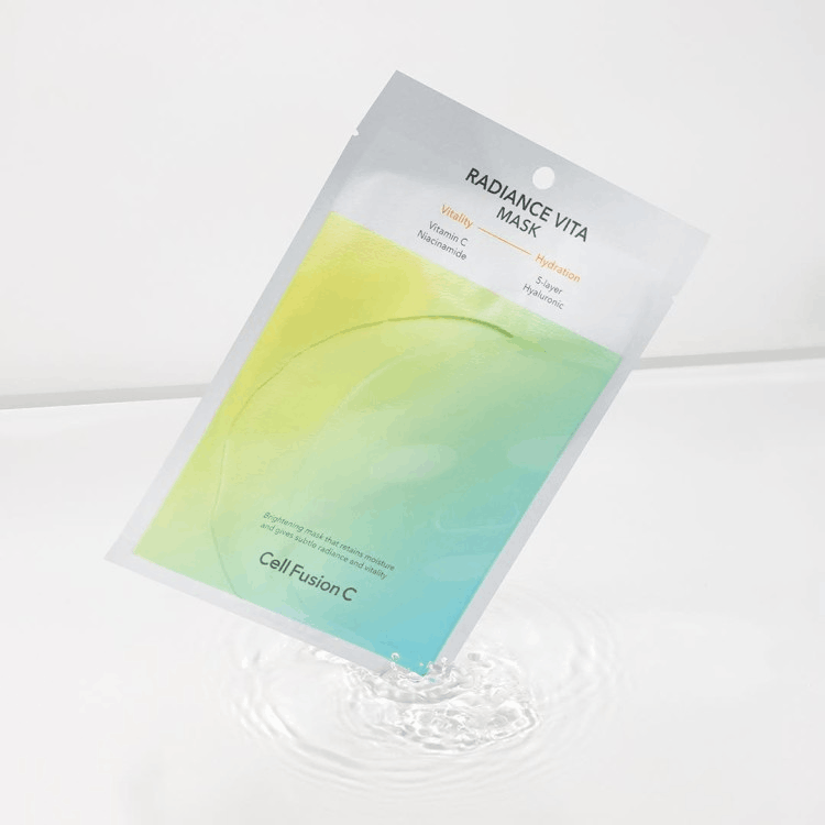 Cell Fusion C Radiance Vita Mask - Rozświetlająco-nawilżająca maska w płacie 5 szt. x 25 ml