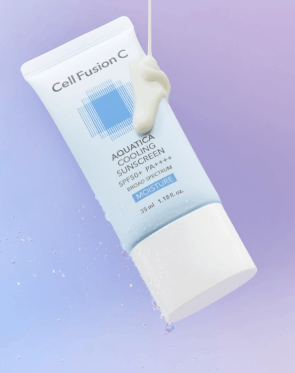 Cell Fusion C Aquatica Cooling Sunscreen SPF 50+ / PA++++ - Chłodząco-nawilżający krem ochronny 2 x 35 ml