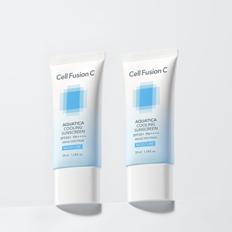 Cell Fusion C Aquatica Cooling Sunscreen SPF 50+ / PA++++ - Chłodząco-nawilżający krem ochronny 2 x 35 ml