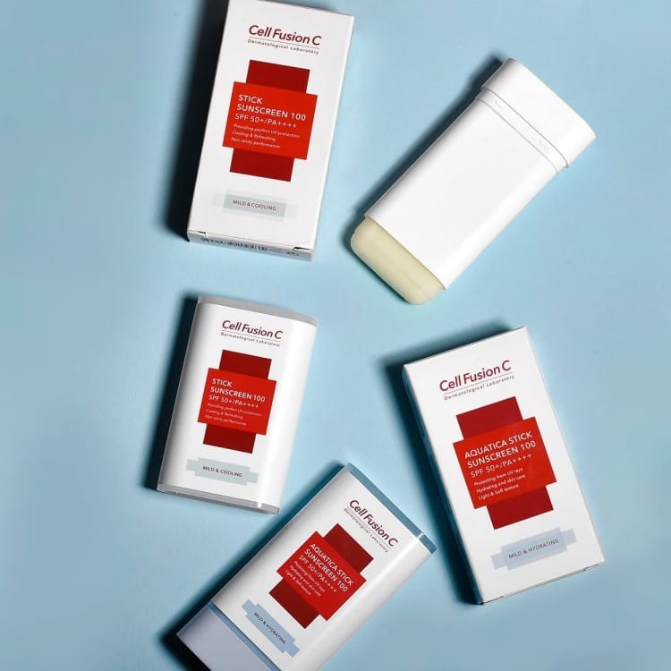 Cell Fusion C Aquatica Stick Sunscreen 100 SPF 50+ / PA++++ - Nawilżający sztyft ochronny 19 g