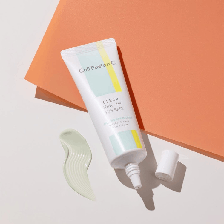 Cell Fusion C Clear Sun Base SPF 50+ / PA++++ - Korygująca baza pod makijaż dla cery trądzikowej 40 ml