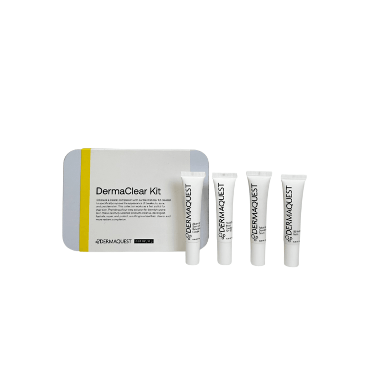 Dermaquest DermaClear Kit - Specjalistyczny zestaw dla skóry skłonnej do niedoskonałości 4 x 8 g