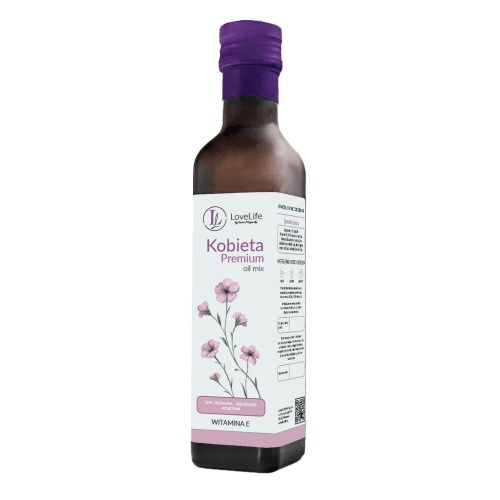 LoveLife Kobieta Premium - Mieszanka kwasów Omega 3-6-9 dla zdrowia kobiet 250 ml