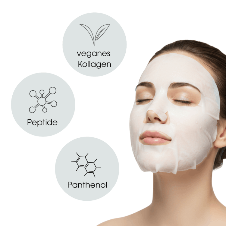 Etre Belle Collagen Vegan Peptide Sheet Mask - Zestaw wegańskich masek w płachcie 10 szt