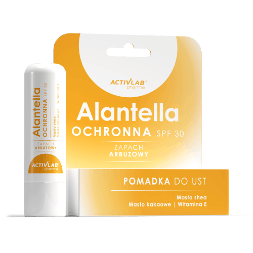 ActivLab Alantella Ochronna SPF 30 - Pomadka do ust o zapachu arbuza 4,9 g