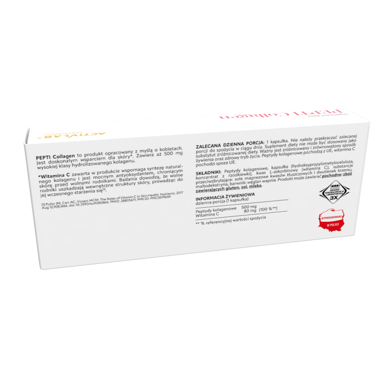 ActivLab Anti-Aging Pepti Collagen - Wsparcie skóry i nawilżenia 60 kapsułek