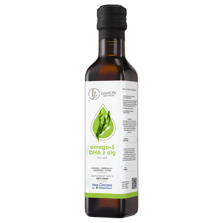 LoveLife Omega-3 DHA z alg - formuła dla sprawności mózgu 250 ml