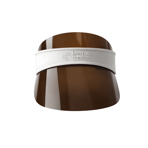 Dermomedica Zestaw - Daszek UV Cap Brown + Illuminating Body Stick SPF 3