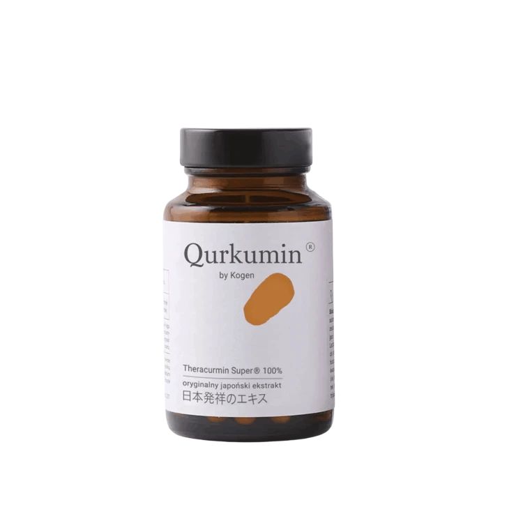 Kogen Qurkumin® - Japońska technologia kurkuminy dla wsparcia wątroby i odporności 60 kaps.