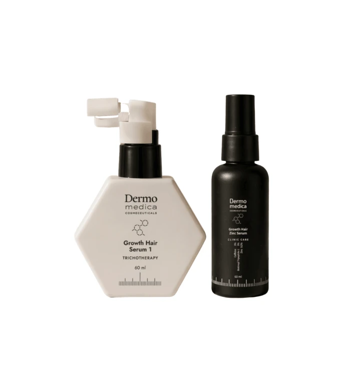 Dermomedica Zestaw Trychologiczny: Growth Hair Serum 1 + Zinc Serum GRATIS