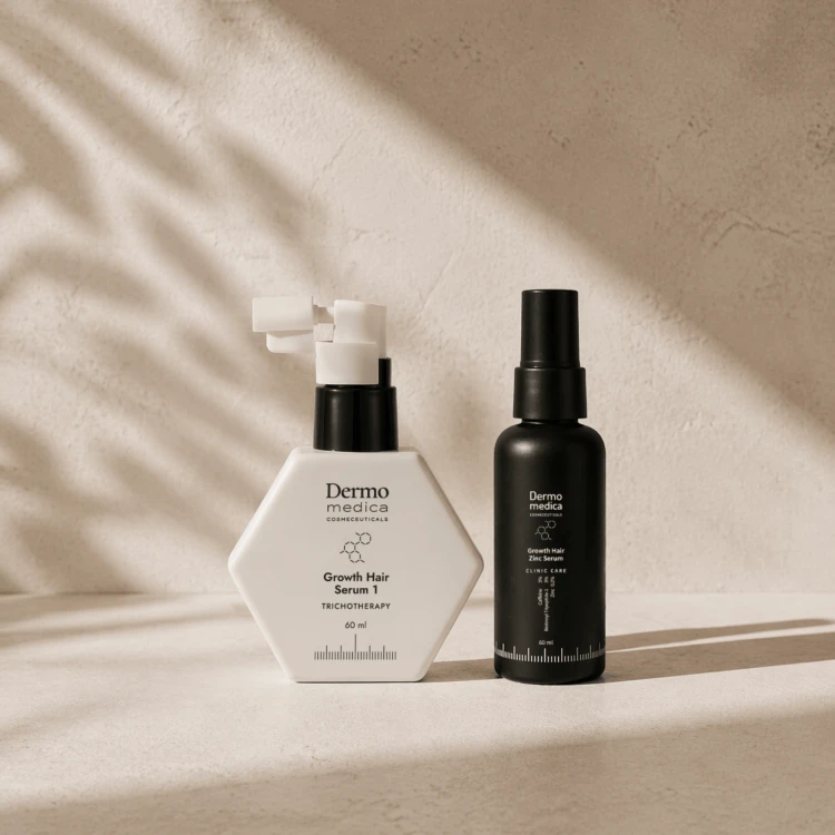 Dermomedica Zestaw Trychologiczny: Growth Hair Serum 1 + Zinc Serum GRATIS