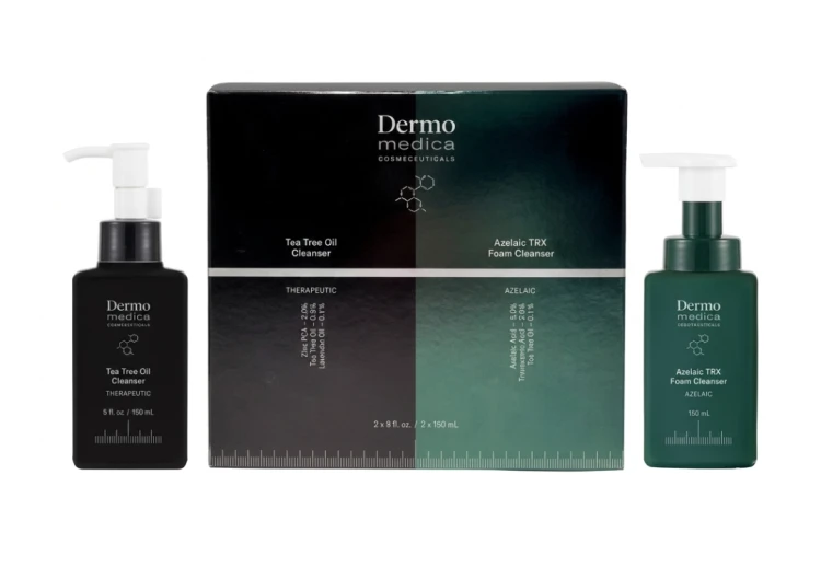 Dermomedica - Zestaw do dwuetapowego oczyszczania: Tea Tree Oil 150 ml + Azelaic TRX Foam 150 ml