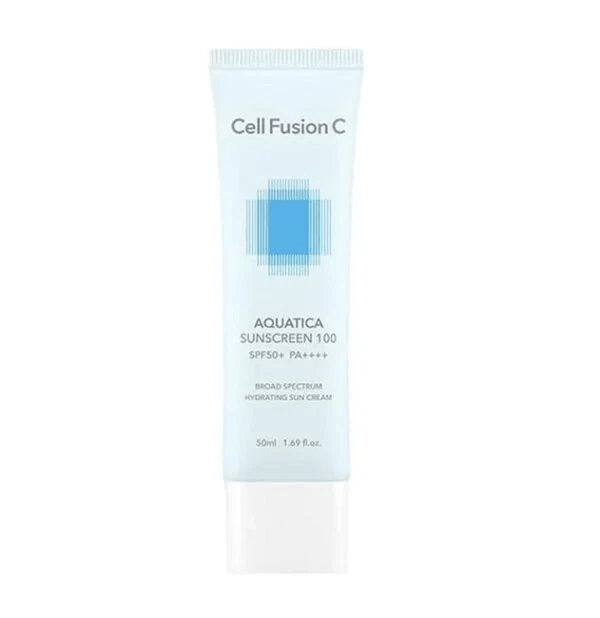 Cell Fusion C Aquatica Sunscreen 100 SPF 50+ / PA++++ - Nawilżający krem ochronny 50ml