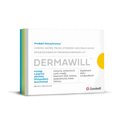 Dermawill® - Komórkowa ochrona antyoksydacyjna i doustna fotoprotekcja nowej generacji 20 kapsułek