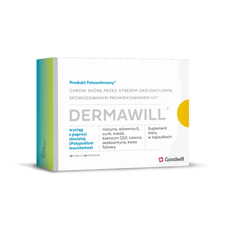 Dermawill® - Doustna fotoprotekcja i ochrona UV 60 kapsułek