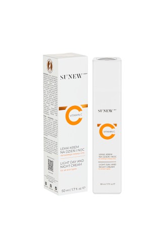 SunewMed+ Lekki krem do twarzy z witaminą C na dzień i na noc 50 ml