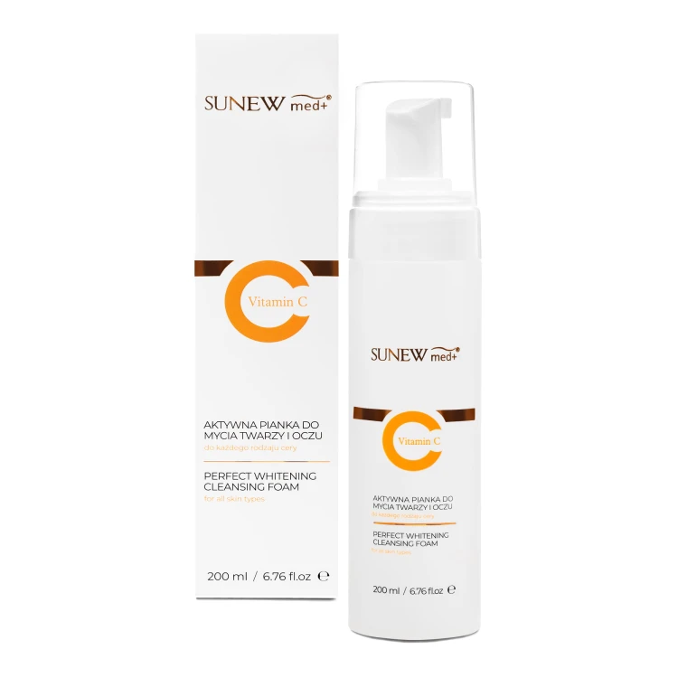 SunewMed+ Aktywna pianka oczyszczająca do twarzy i oczu 200 ml