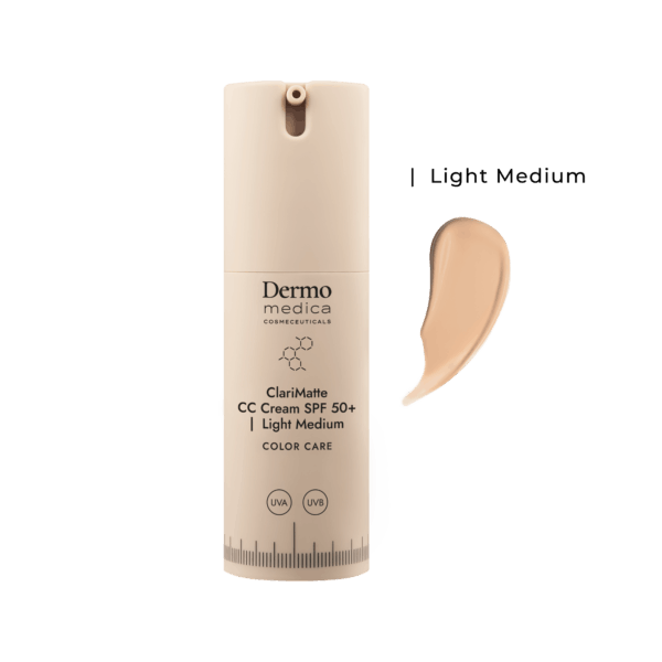 Dermomedica ClariMatte CC Cream SPF 50+ | LIGHT MEDIUM - Matujący, koloryzujący krem korygujący 23ml