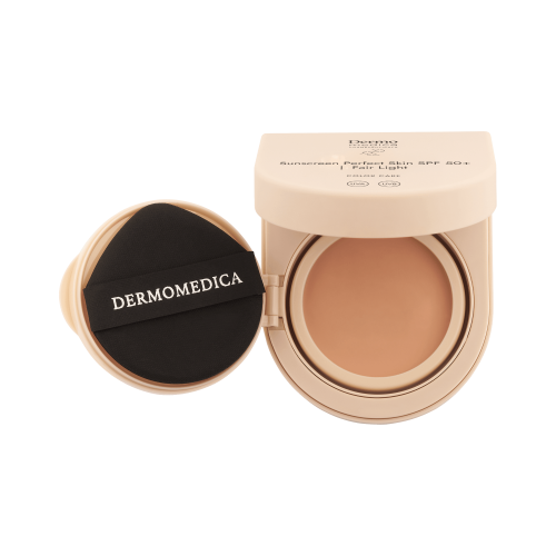 Dermomedica Sunscreen Perfect Skin SPF 50+ | FAIR LIGHT Fotoprotekcja, pielęgnacja i wyrównanie kolorytu w kompakcie