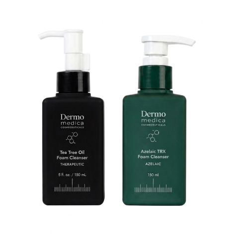 Dermomedica - Zestaw do dwuetapowego oczyszczania: Tea Tree Oil 150 ml + Azelaic TRX Foam 150 ml