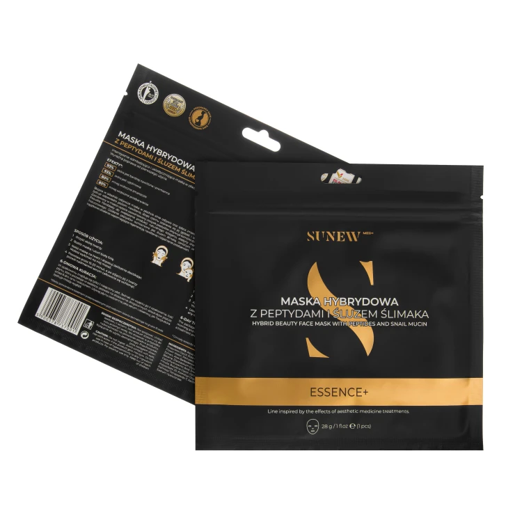 SunewMed+ ESSENCE+ Maska w płachcie z peptydami i śluzem ze ślimaka