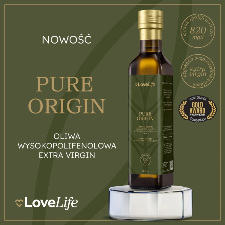 Lovelife Oliwa z oliwek Extra Virgin Pure Origin 500 ml