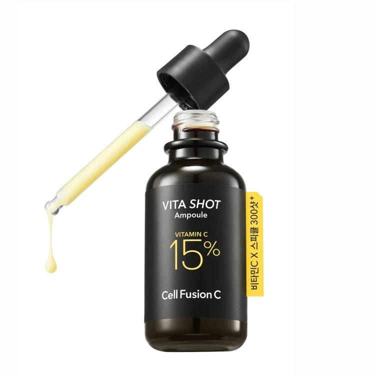 Cell Fusion C Vita Shot Ampoule | Rozjaśniające serum z 15% witaminą C i mikroigłami 20 g