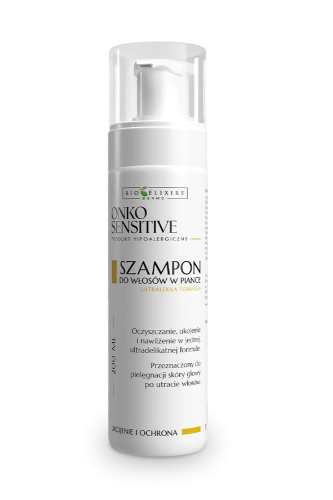 OnkoSensitive Szampon do włosów w piance | Specjalistyczny szampon ultra-łagodzący 200 ml
