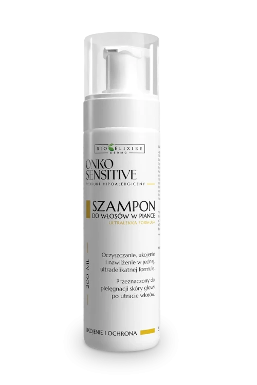 OnkoSensitive Szampon do włosów w piance | Specjalistyczny szampon ultra-łagodzący 200 ml